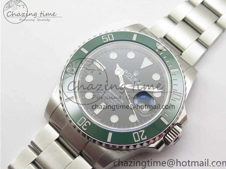 A3235 41mm LV on Submariner Black Bracelet Kermit EWF SS Dial 126610 0101